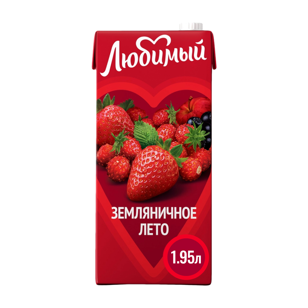 Нектар Любимый Земляничное лето, 1.93 л