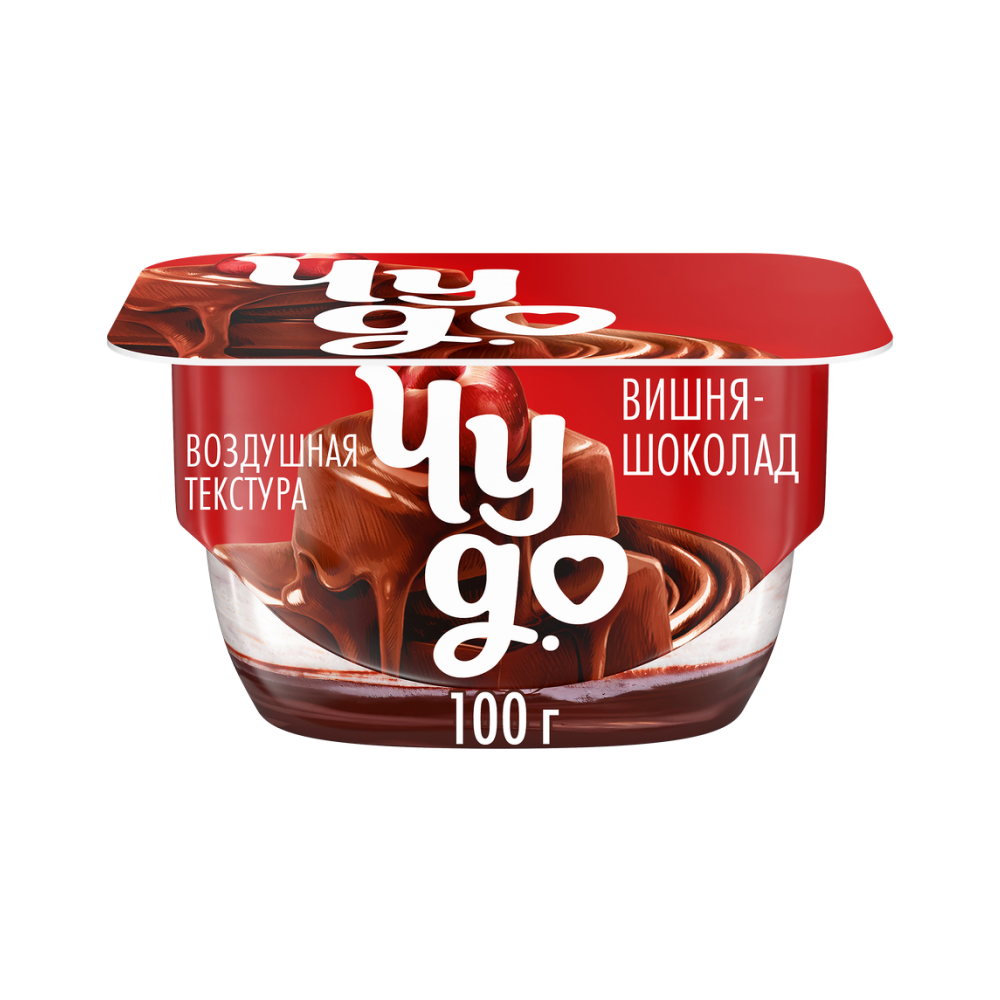 Десерт творожный Чудо Вишня-шоколад 4,4%, 100 г