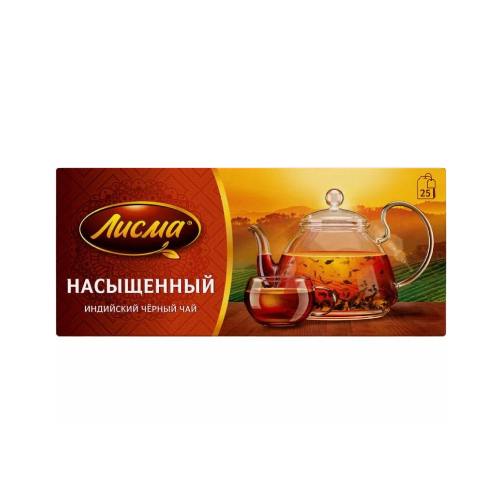 Чай черный Лисма насыщенный, 25 п