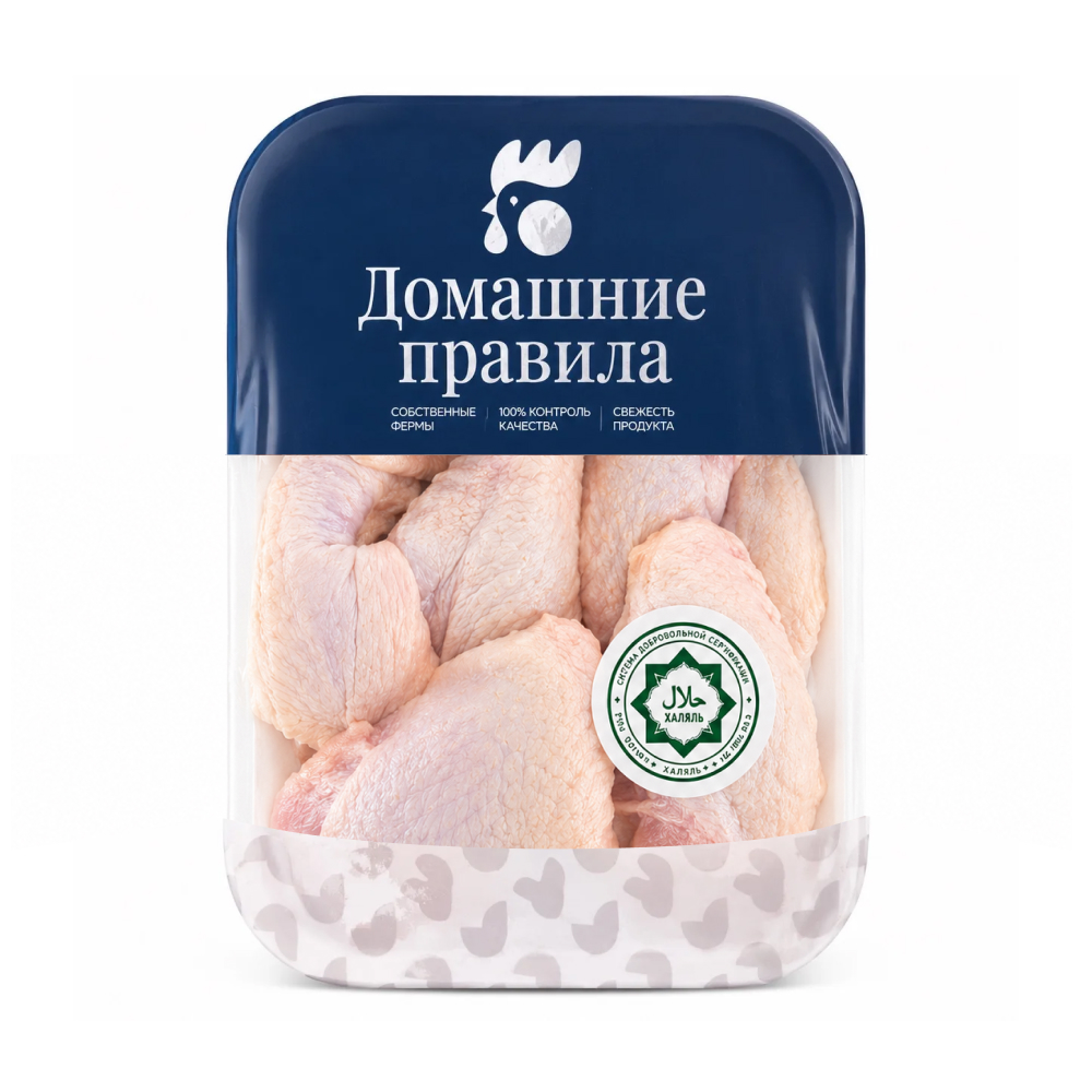 Крыло куриное Домашние правила Халяль замороженное, 750 г