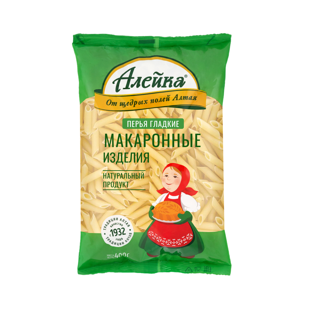 Макаронные изделия Алейка Перья гладкие, 400 г