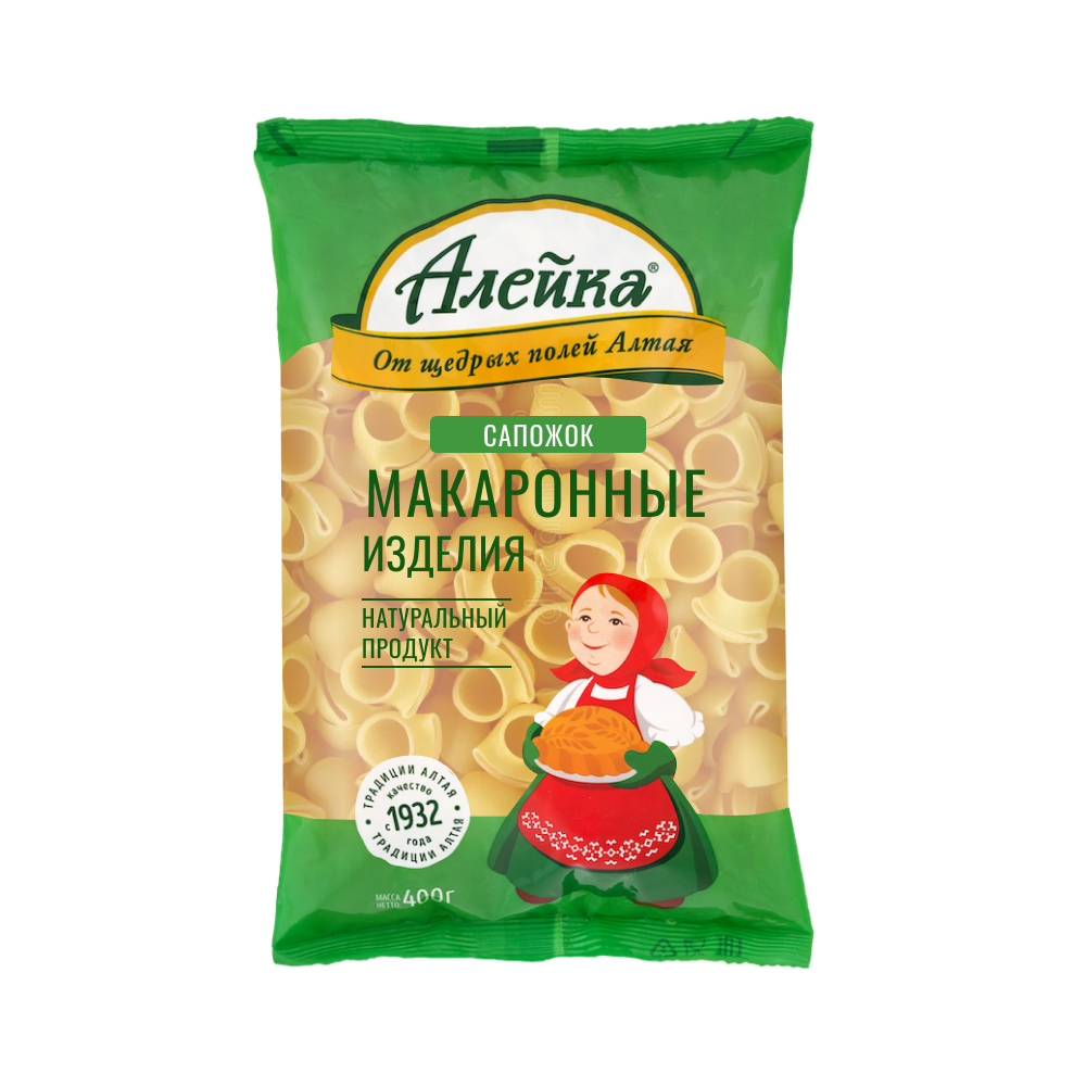 Макаронные изделия Алейка Сапожок, 400 г