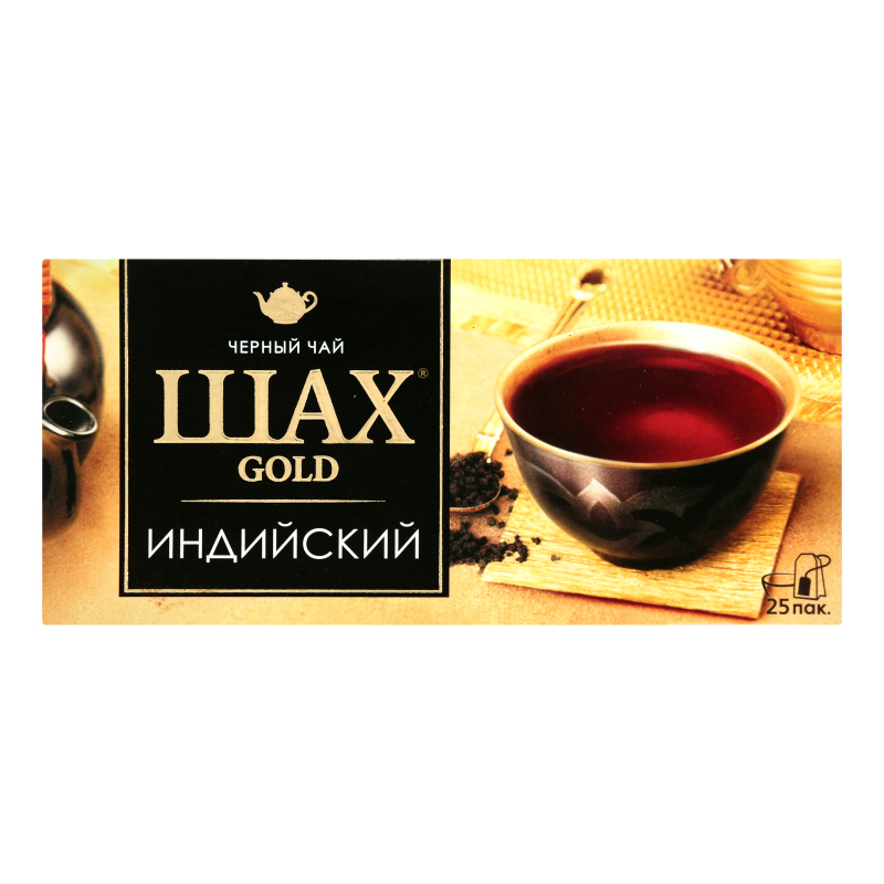Чай черный Шах Голд Индийский, 25 пак
