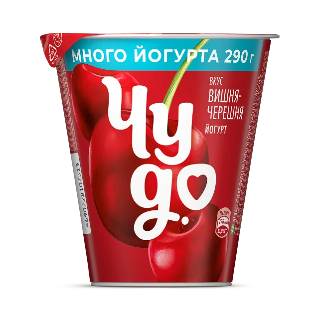 Йогурт Чудо Вишня-черешня 2%, 290 г