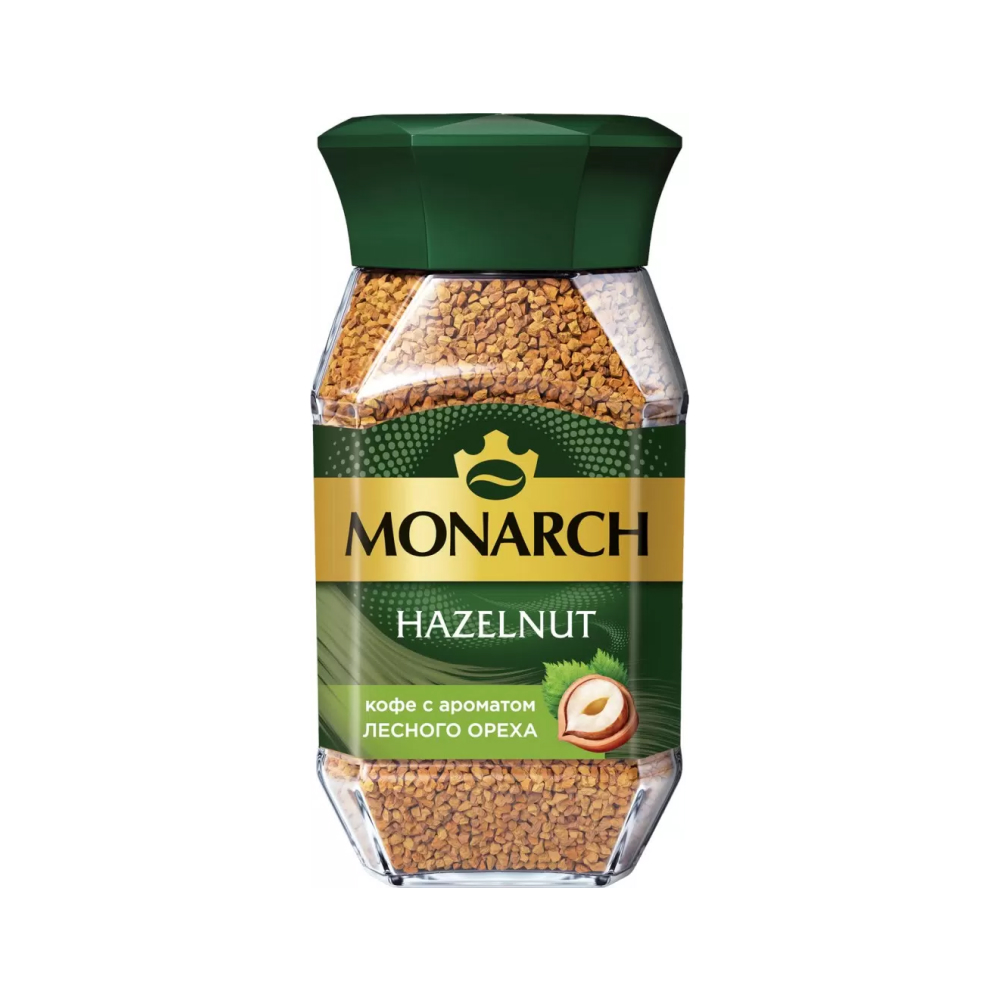 Кофе растворимый Monarch Hazelnut натуральный сублимированный с ароматом лесного ореха, 95 г
