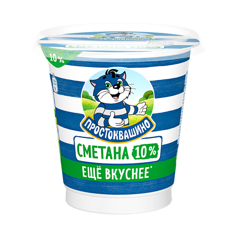 Сметана 10% Простоквашино, 300 г