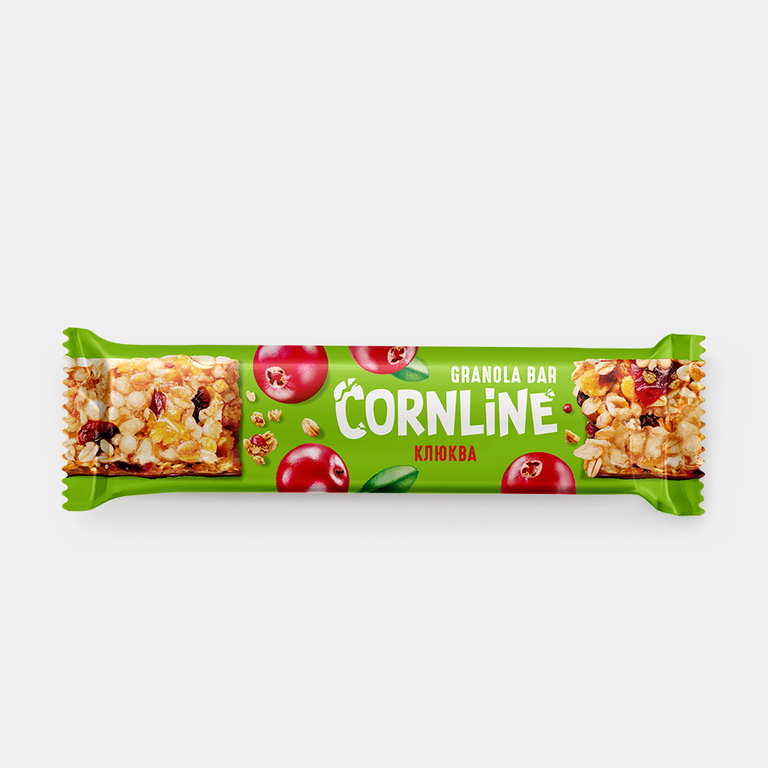 Зерновой батончик Cornline с клюквой, 30 г