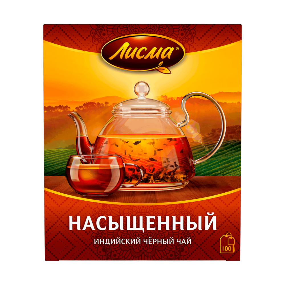 Чай черный Лисма насыщенный, 100 п.