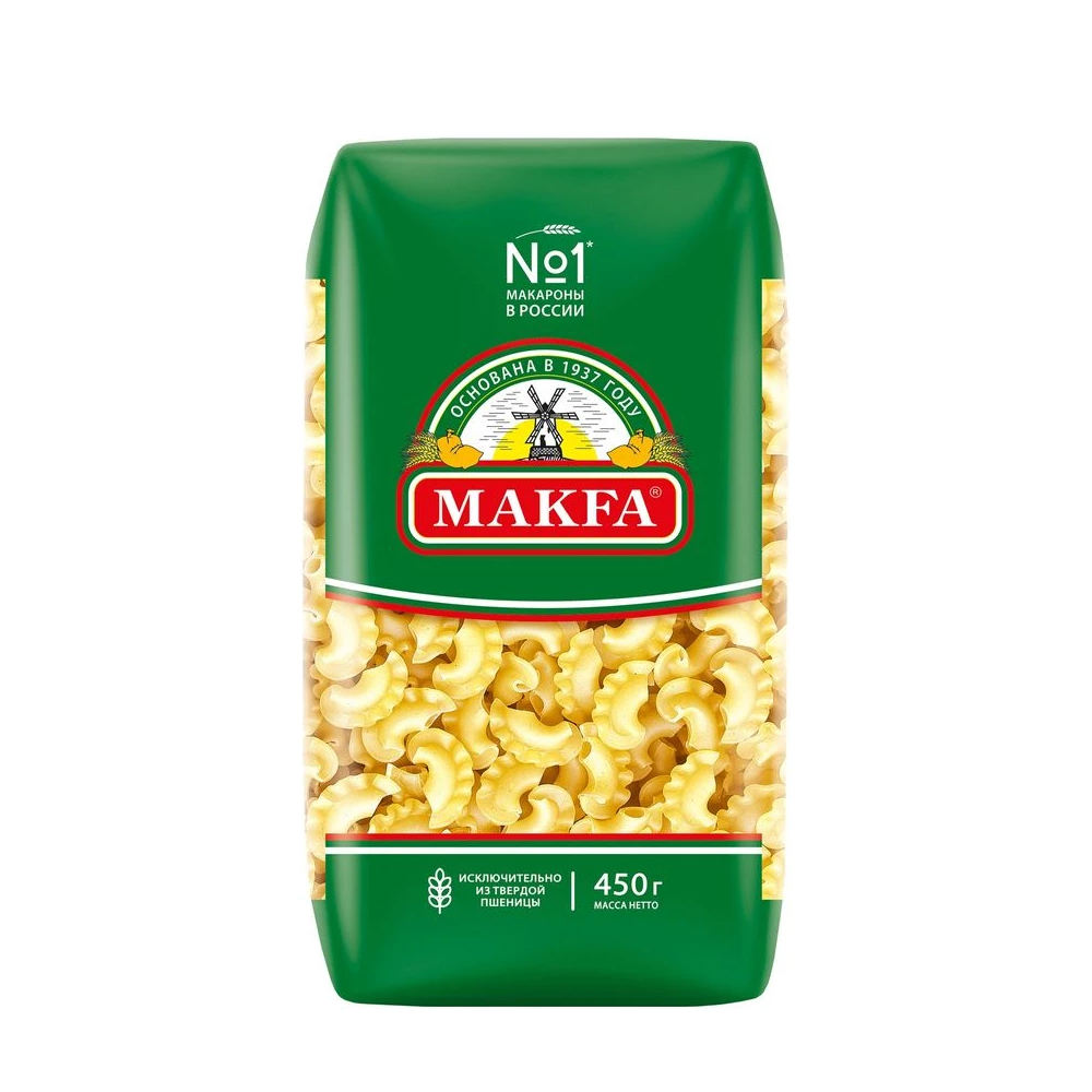Макароны Макфа Гребешки, 450 г