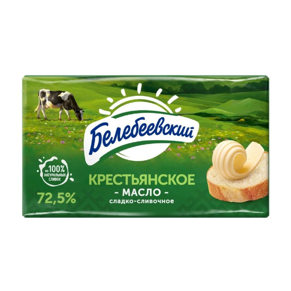Масло Белебеевское Крестьянское 72.5%, 170 г