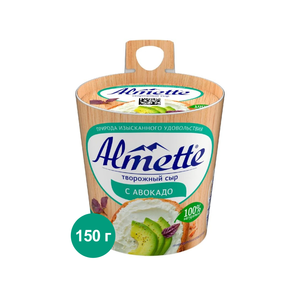 Сыр творожный Almette с авокадо, 150 г