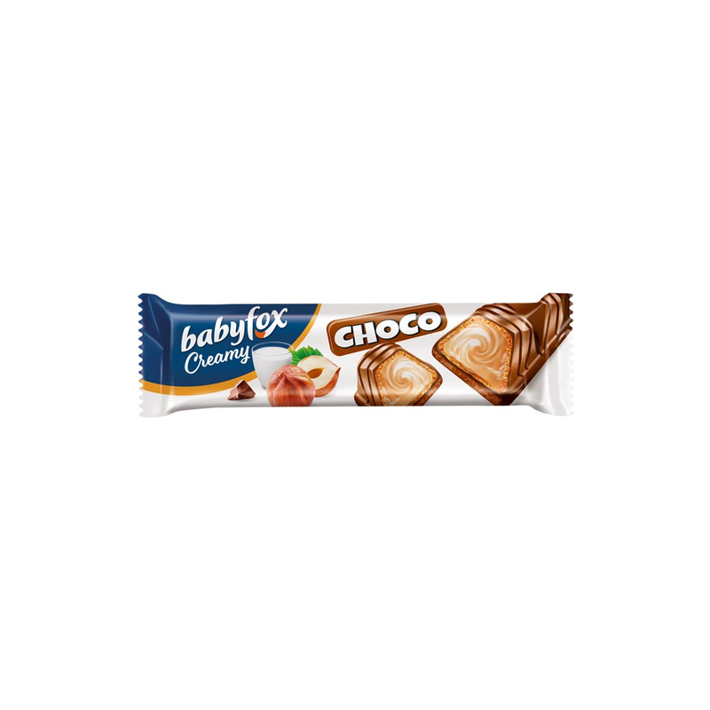 Батончик вафельный BabyFox Creamy Choco, 23 г
