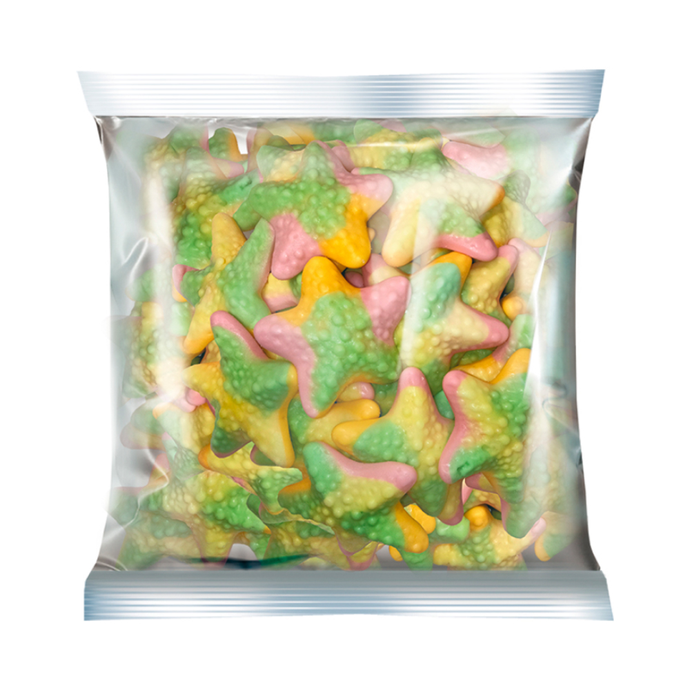 Мармелад жевательный KrutFrut Звездочки со вкусом персика и апельсина, 0.5 кг