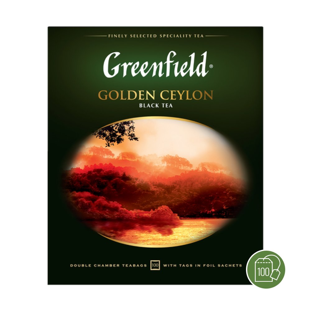 Чай черный Greenfield Golden Ceylon, 100 пак