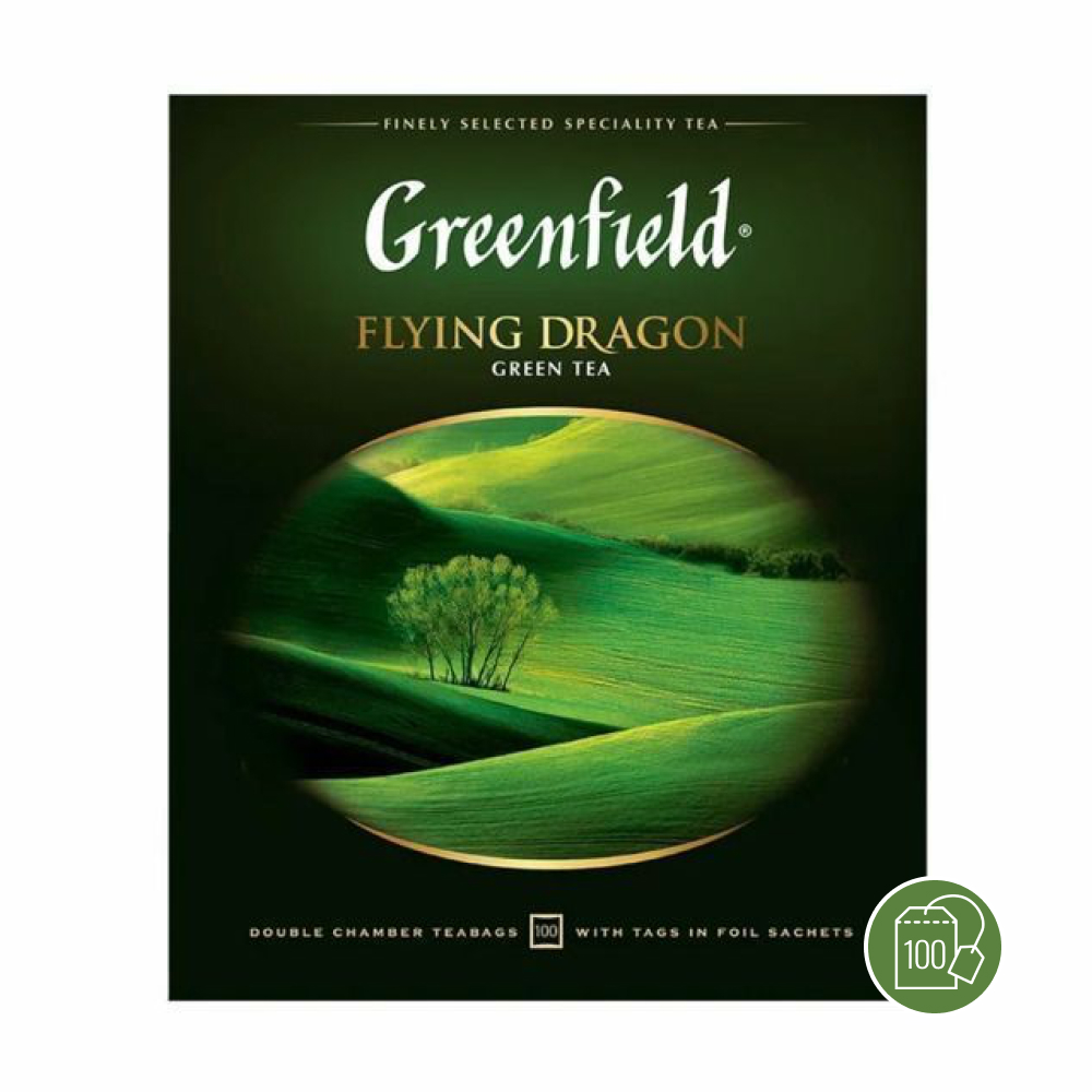 Чай Зеленый Greenfield Flying Dragon, 100 пак