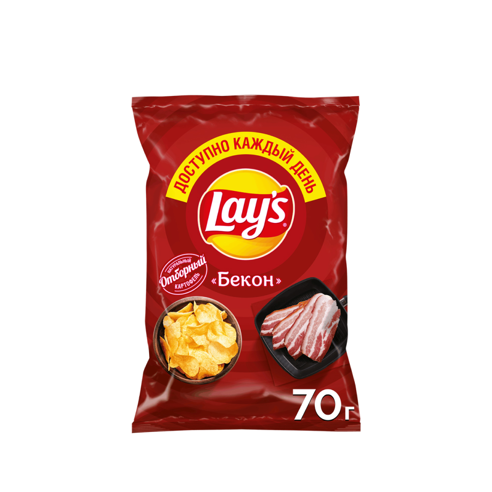 Чипсы Lay's Бекон, 70 г