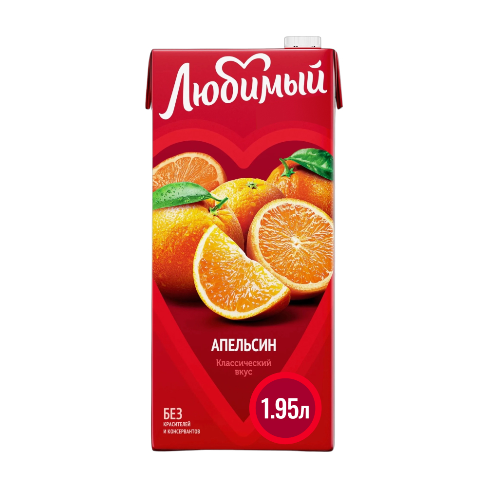 Нектар Любимый Апельсин, 1.93 л