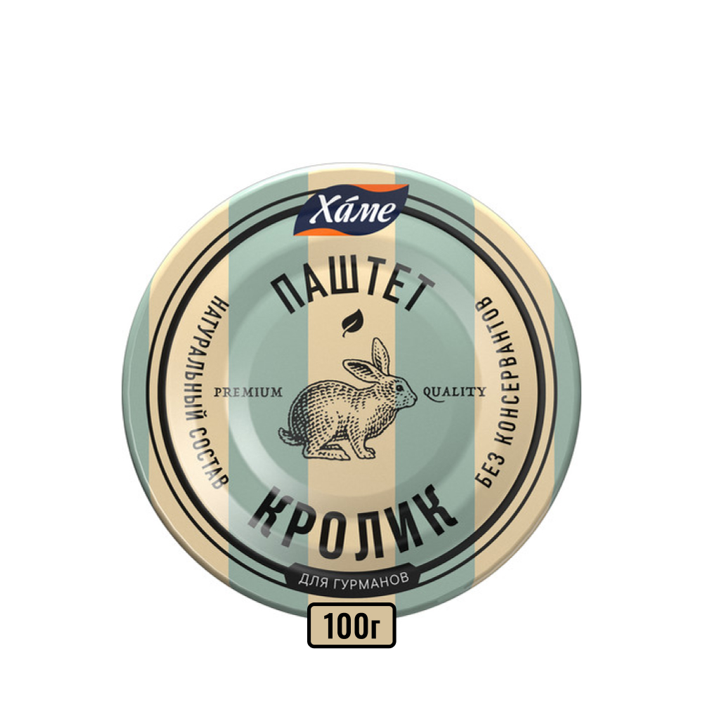 Паштет Hame для гурманов с мясом кролика, 100 г