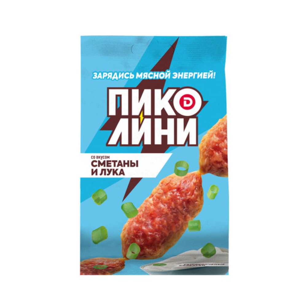 Колбаски Дымов Пиколини Сметана и лук сырокопченые, 50 г
