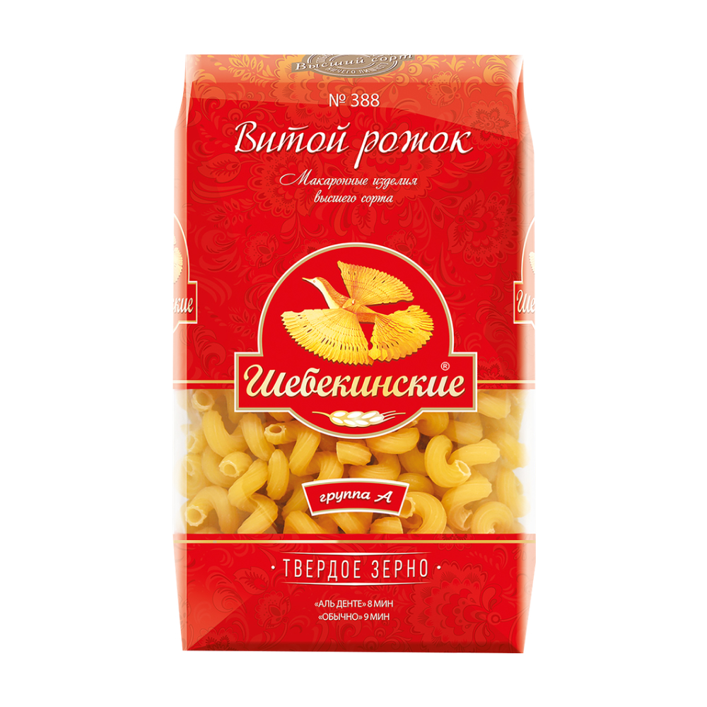 Макароны Шебекинские Витой рожок, 450 г
