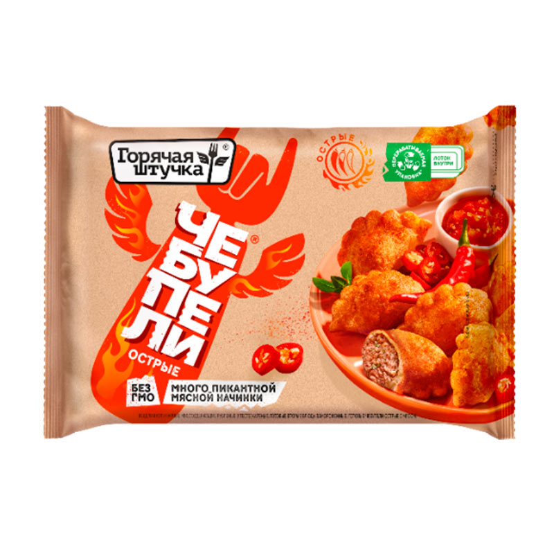 Чебупели Горячая штучка острые с мясом, 240 г