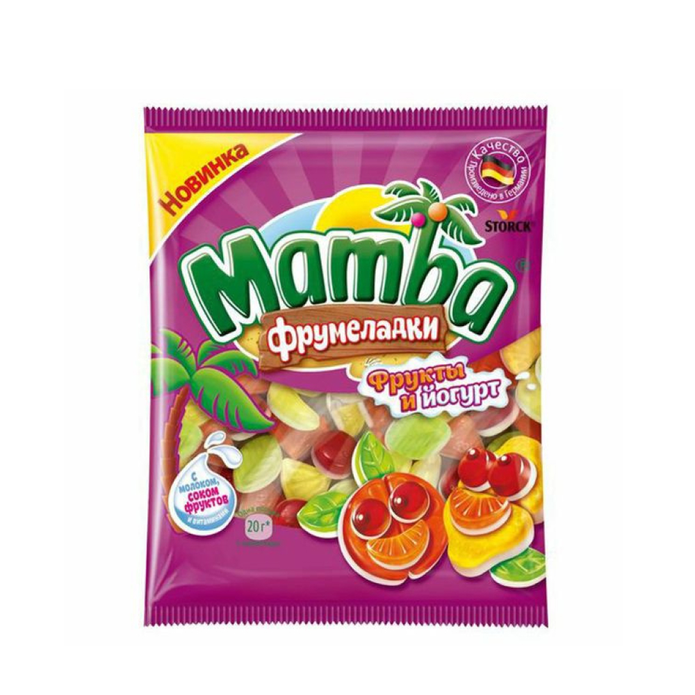 Мармелад Мамба Фрукты и йогурт, 72 г