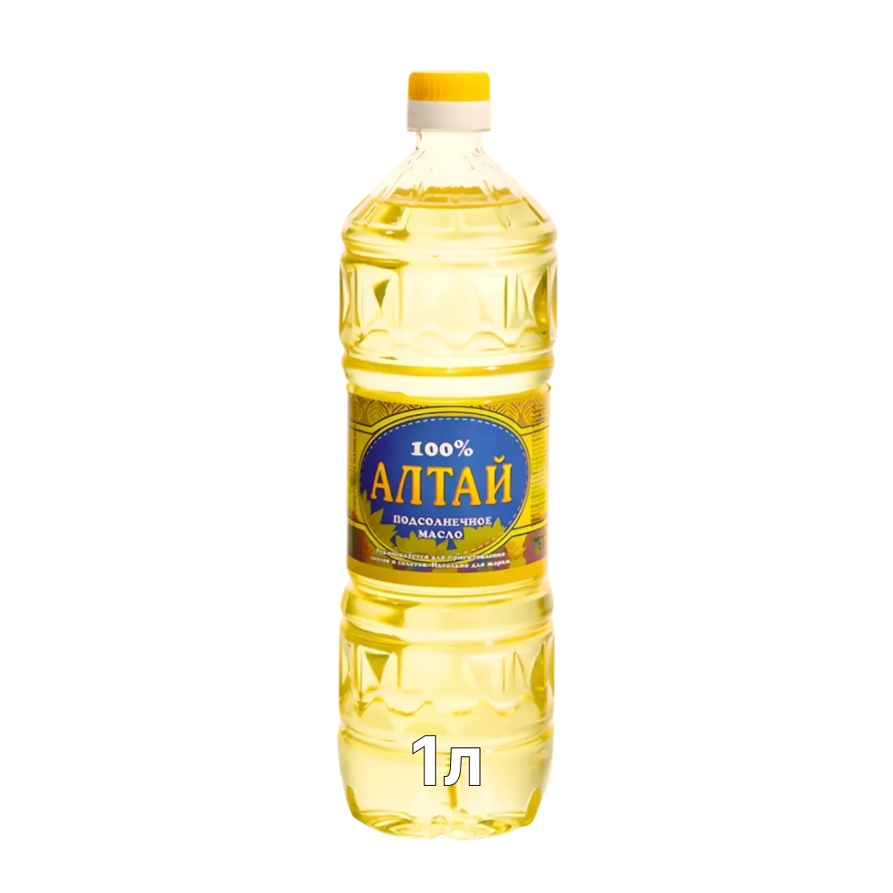 Масло подсолнечное рафинированное Алтай, 1 л