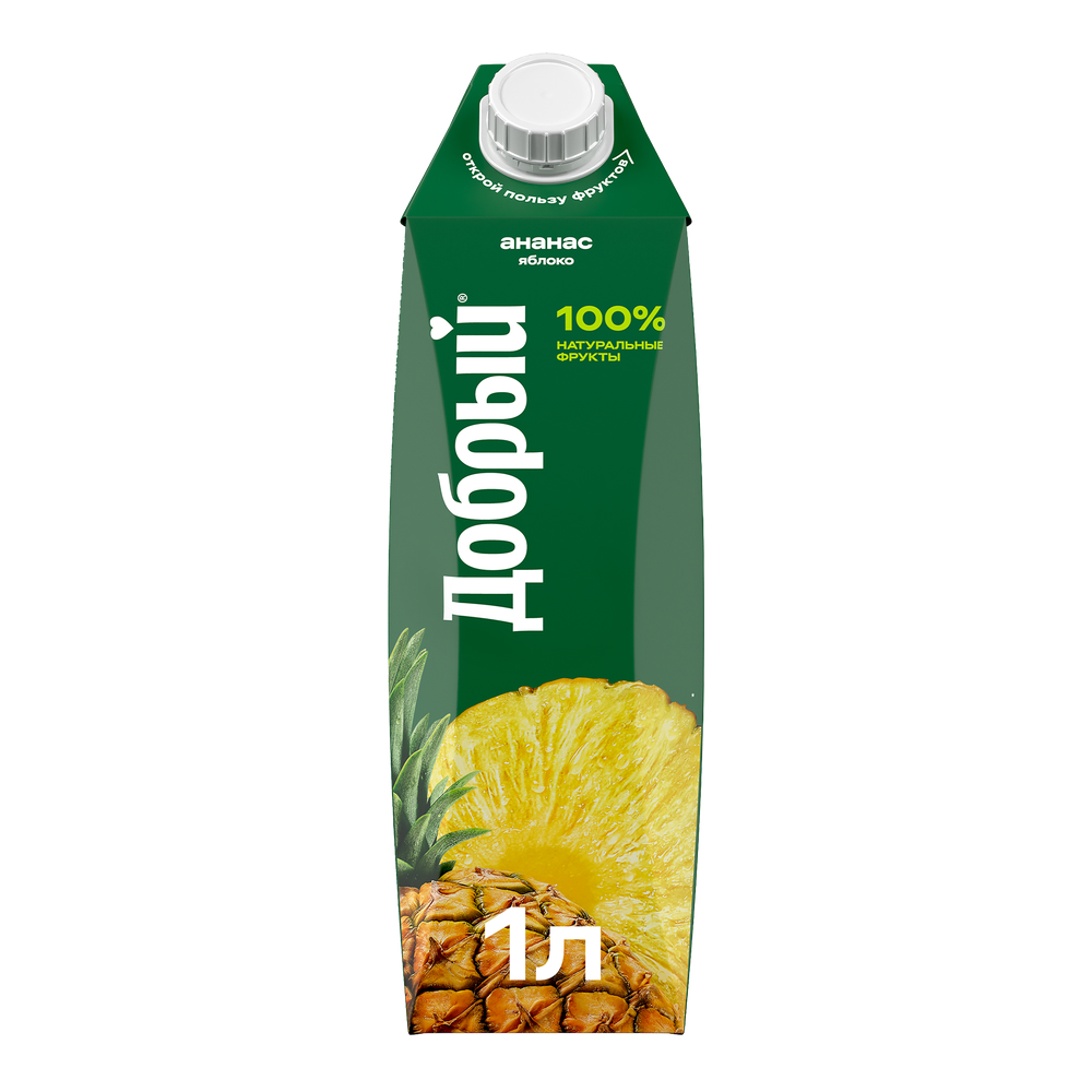 Сок Добрый Ананас яблоко, 1 л