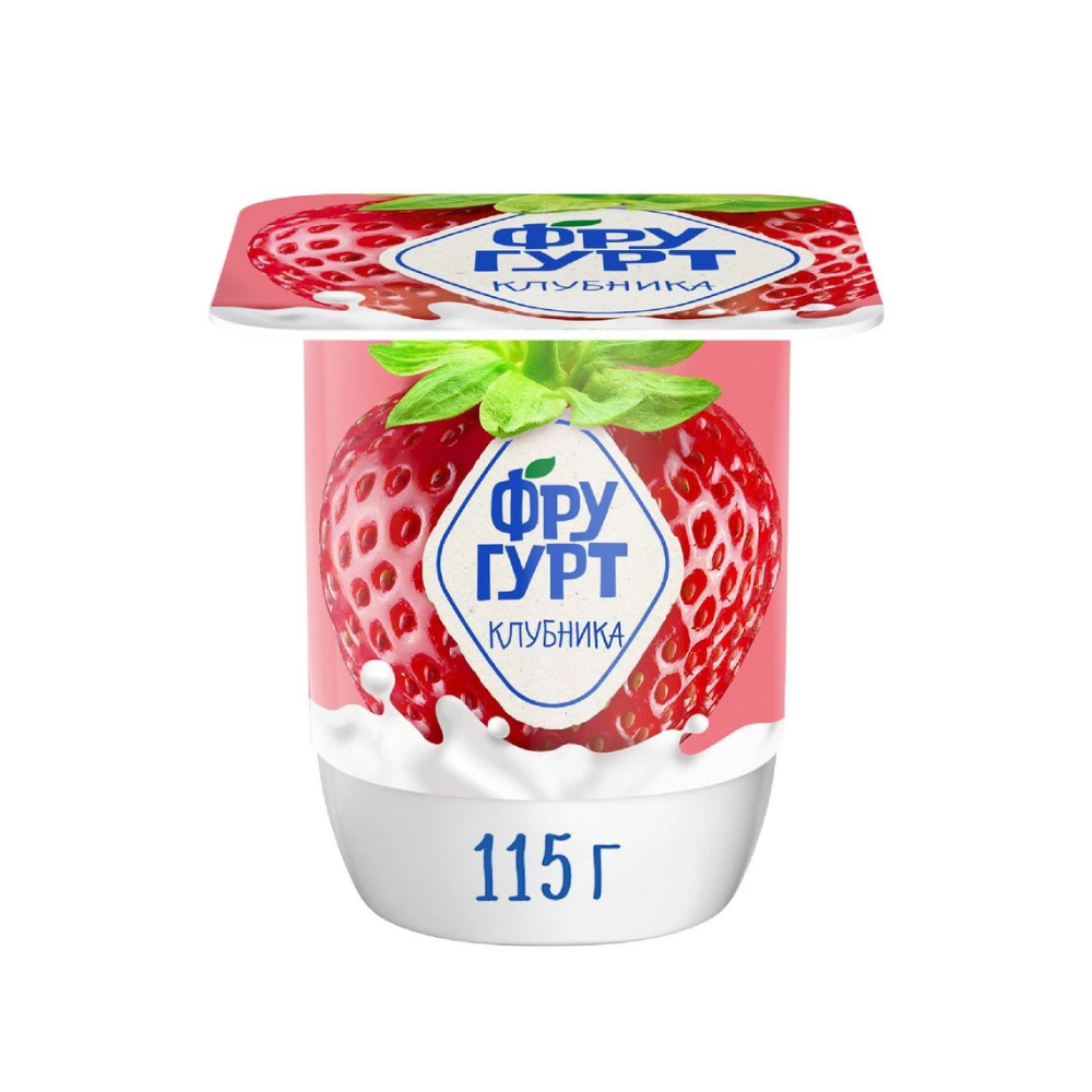 Йогурт Фругурт Клубника 2,5%, 115 г