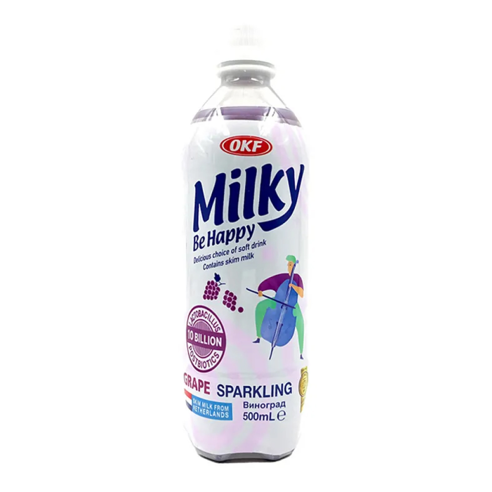 Напиток газированный Milky Be Happy Виноград, 500 мл