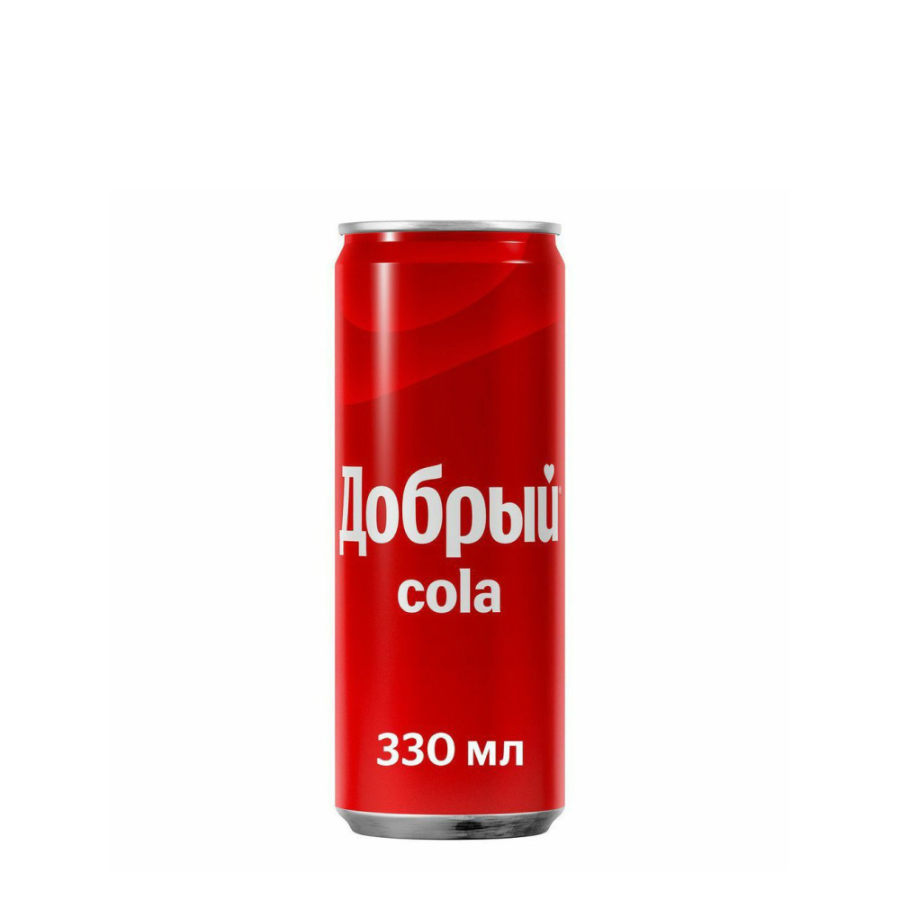 Газированный напиток Добрый Cola банка, 0,3 л
