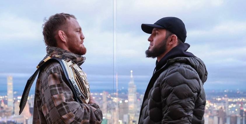 Ислам Махачев и австралиец Джек Делла Маддалена провели битву взглядов перед титульным поединком в UFC