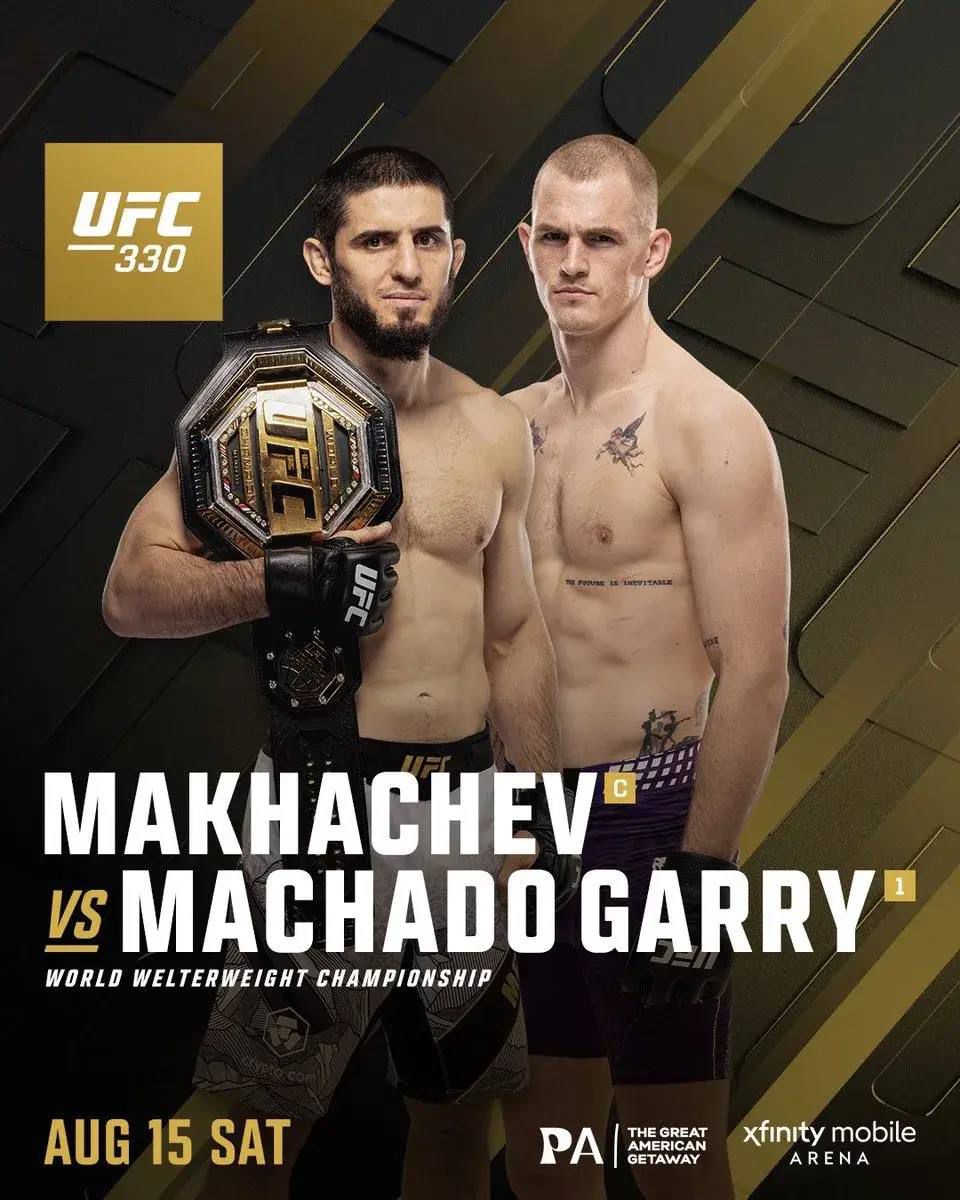 Ислам Махачев проведёт защиту титула UFC против Иана Гэрри на UFC 330