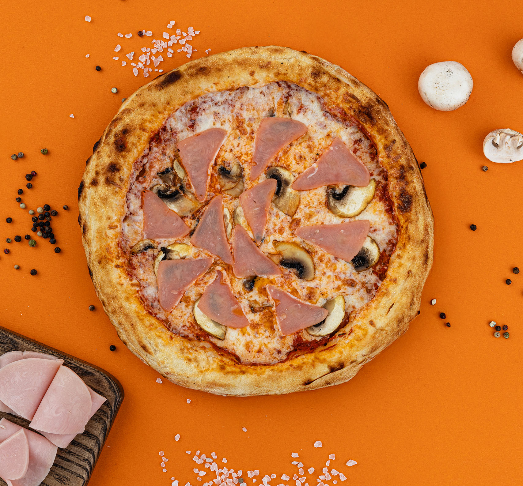 Пицца Ветчина с грибами