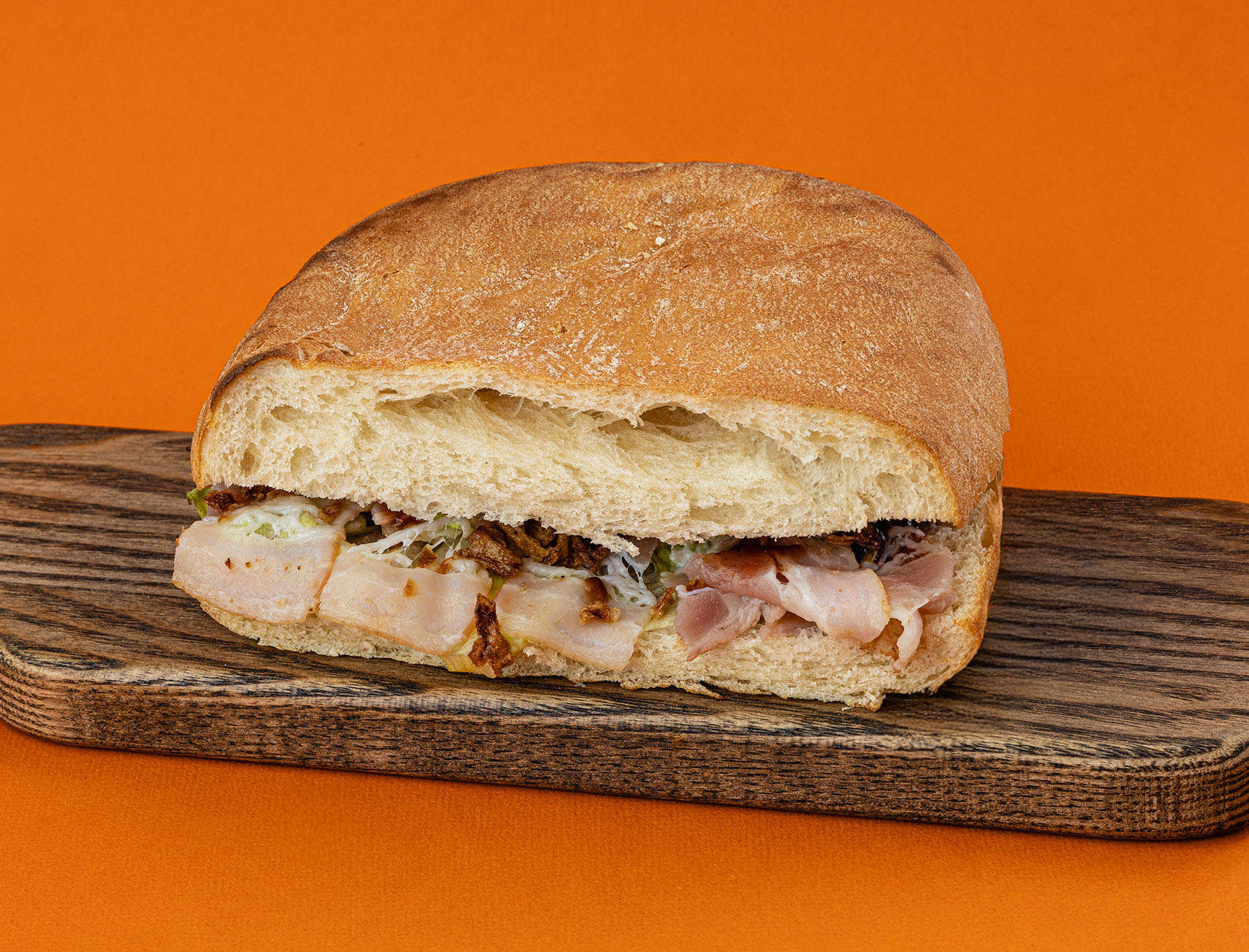 Чиабатта с беконом