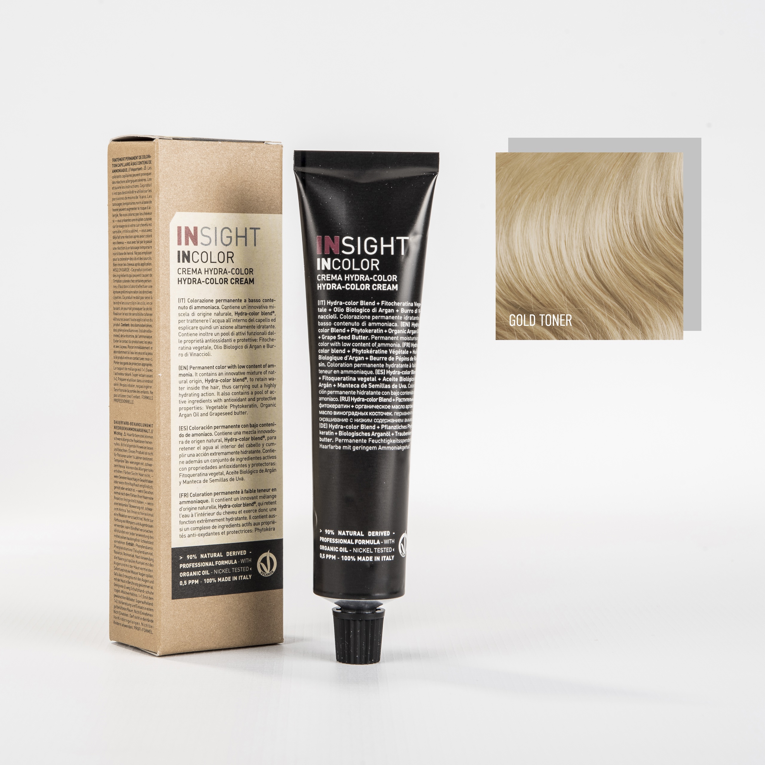 Тонер перманентный золотистый GOLD TONER, 100мл