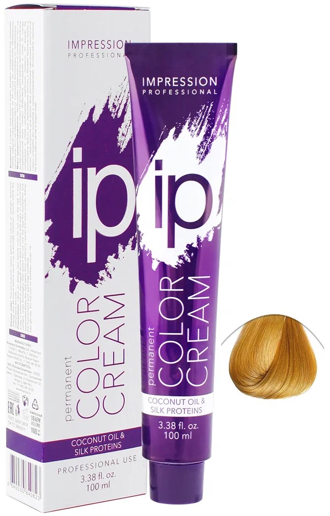 9.3 Стойкая крем-краска тон Очень светлый блонд золотистый 100мл