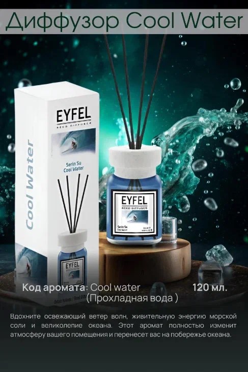 Аромадиффузор Прохладная вода 120мл
