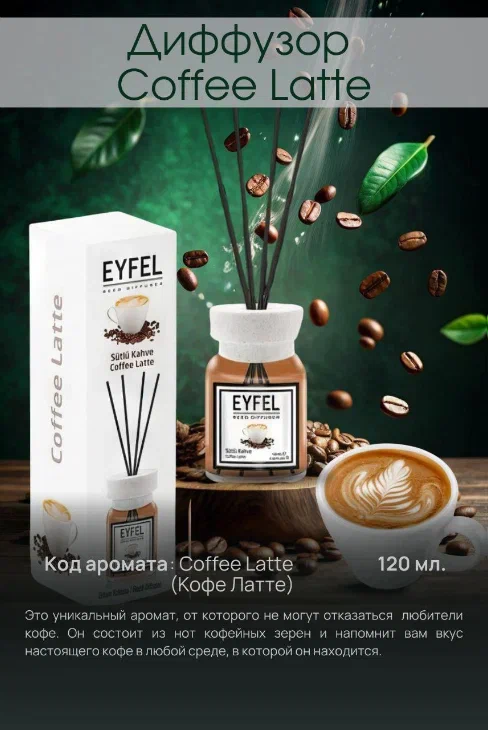 Аромадиффузор Кофе латте 120 ml