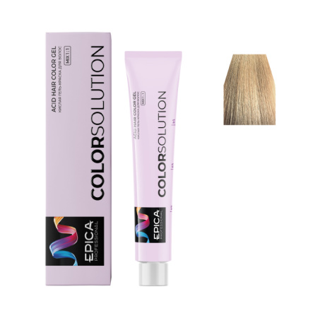 9.31 EPICA COLORSOLUTION Тонирующая кислая гель-краска блондин золотисто-пепельный, 100 мл.