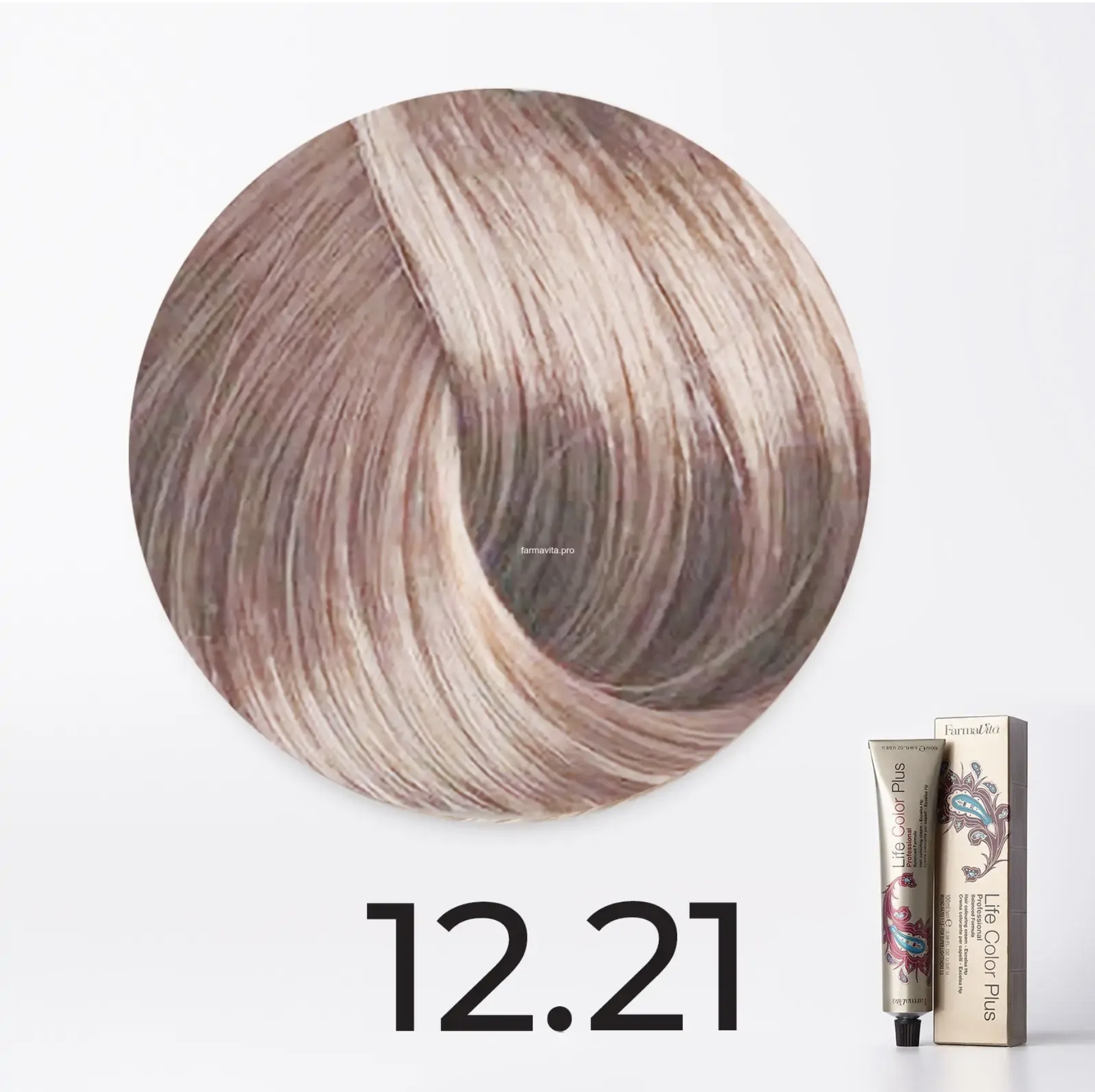 12.21 Life color plus Блондин розовый глянец