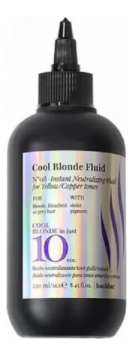 Back Bar Cool Blonde Fluid №8 250мл Нейтрализующий флюид для желтых и медных оттенков