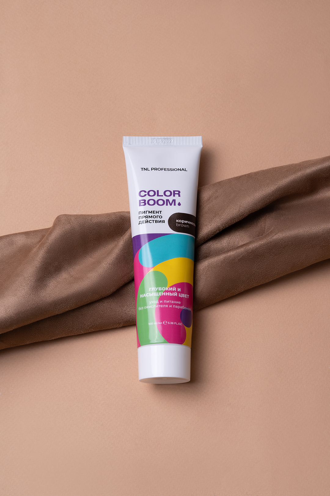 Пигмент прямого действия для волос TNL Color boom без окислителя, коричневый, 100 мл