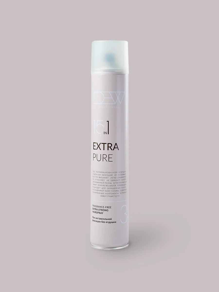 DEW PROFESSIONAL PURE, Лак экстрасильный без отдушки  500 мл