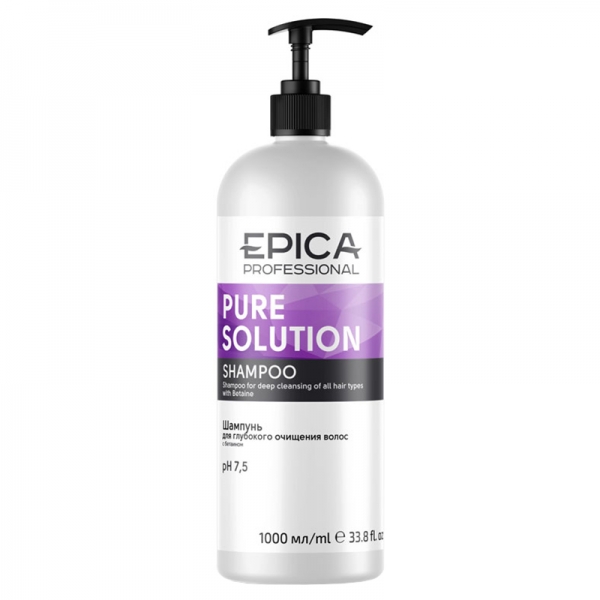 Шампунь глубокого очищения 1л. Pure Solution EPICA Professional