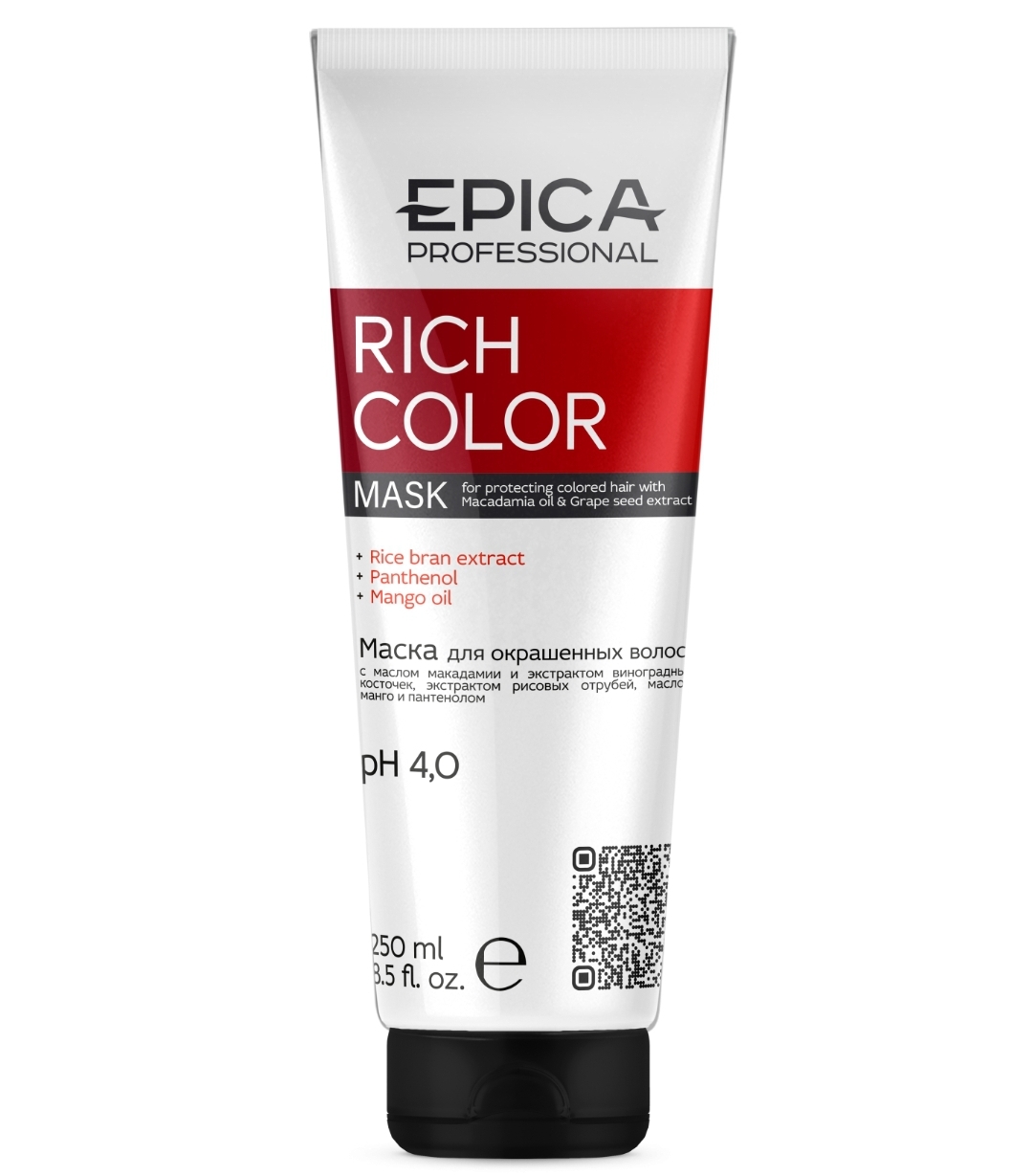 Маска д/окраш волос 250мл. EPICA Professional Rich Color