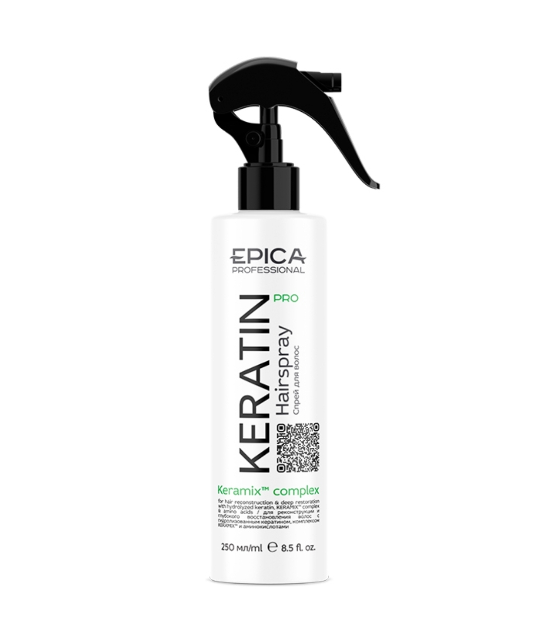 Спрей д/реконструкции волос 250мл. EPICA Professional Keratin PRO