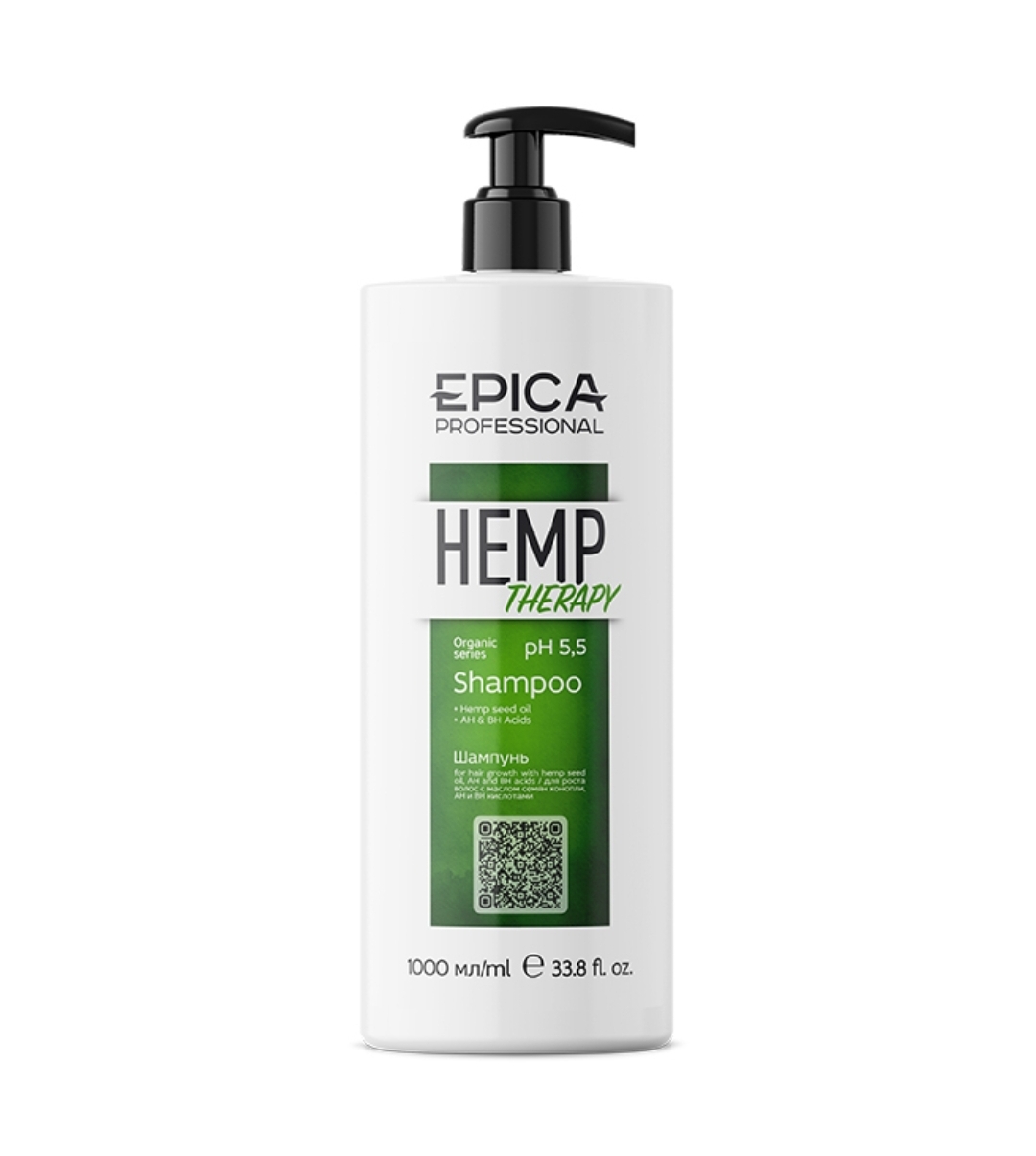 Шампунь д/роста волос 1л. EPICA Professional Hemp therapy ORGANIC