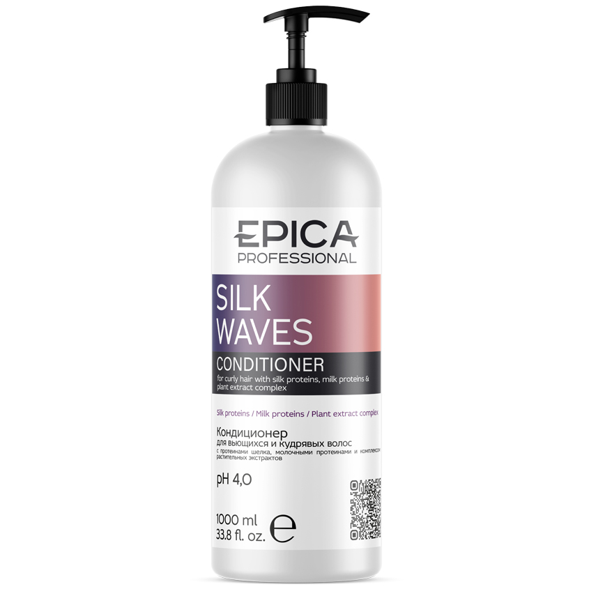 Кондиционер д/кудрявых волос 1л. EPICA Professional Silk Waves
