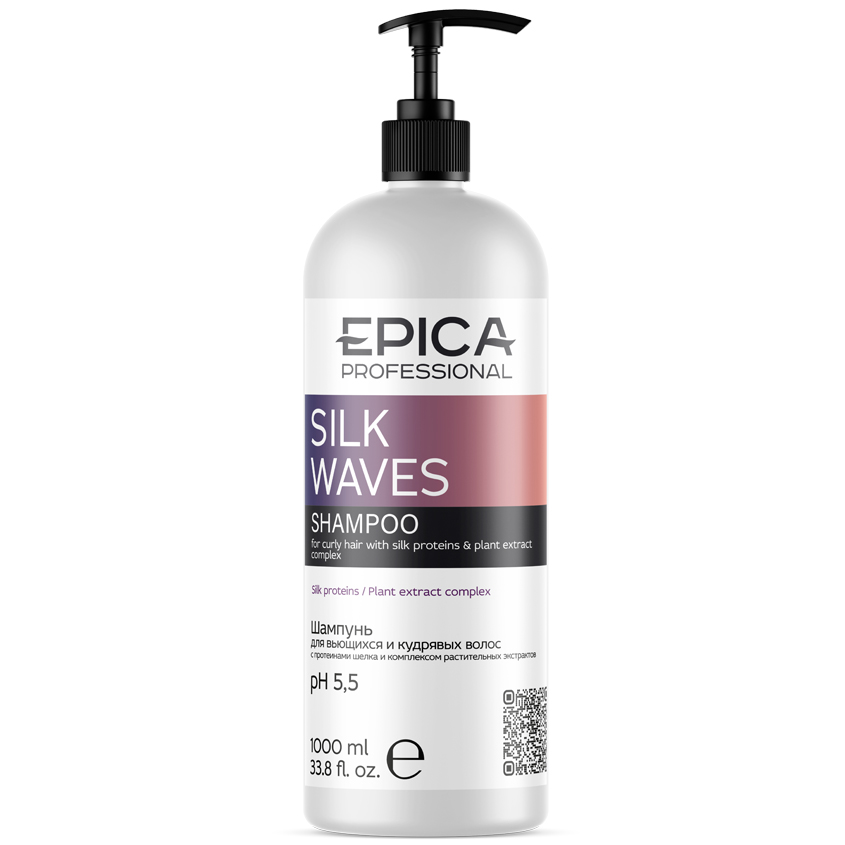Шампунь д/кудрявых волос 1л. EPICA Professional Silk Waves